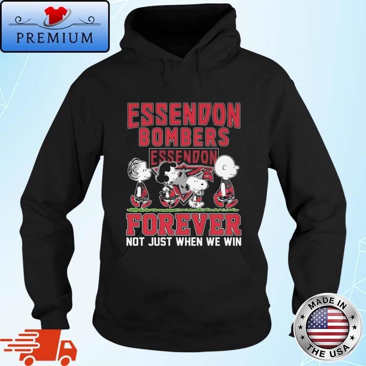 Official AFL Essendon Bombers Forever Not Just When We Win Hoodie