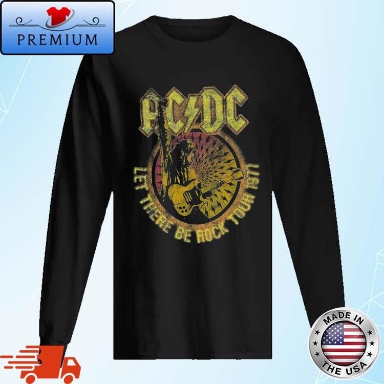 Official Ac Dc Let There Be Rock 1977 Tour Long Sleeve