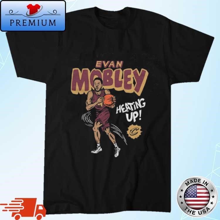 Official Cleveland Cavaliers Comic Evan Mobley Heating Up Shirt
