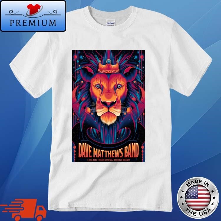 Official Dave Matthews Band May 1st 2024 Bruxelles Belgium Shirt
