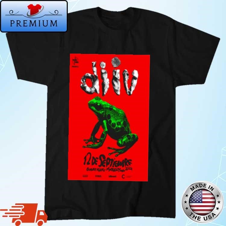 Official Diiv Band Buenos Aires Argentina Sep 12 2024 Poster T-Shirt
