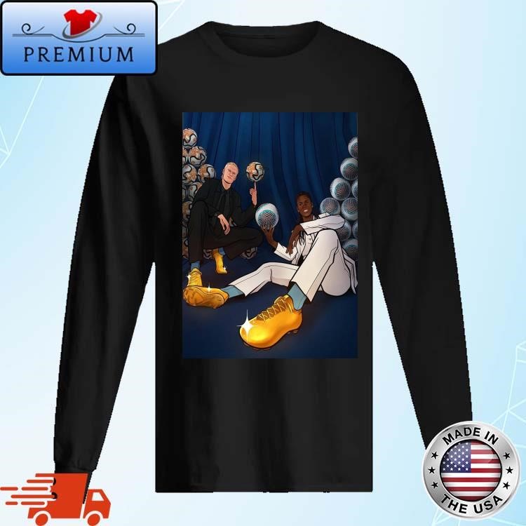 Official Erling Haaland And Bunny Shaw Are The 2023-2024 Premier League Golden Boot Winners Poster Long Sleeve