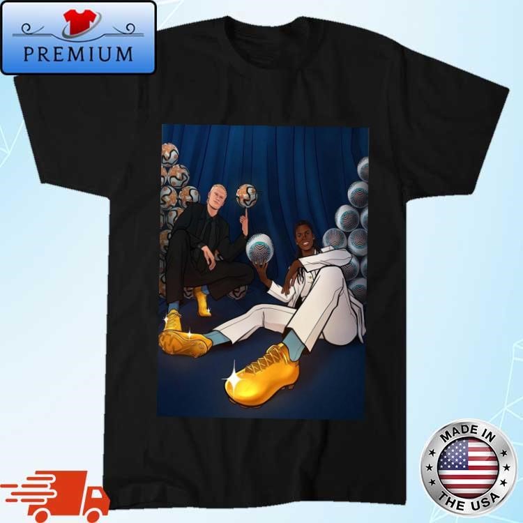 Official Erling Haaland And Bunny Shaw Are The 2023-2024 Premier League Golden Boot Winners Poster T-Shirt