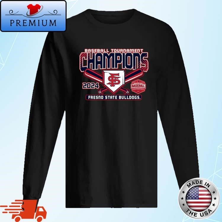 Official Fresno State Bulldogs 2024 Mountain West Baseball Conference Tournament Champions Long Sleeve
