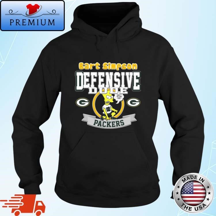 Official Green Bay Packers NFL Bart Simpson Defensive Dude 2024 Hoodie