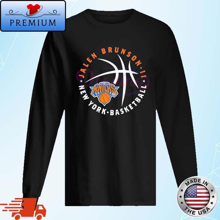 Official Jalen Brunson 11 New York Basketball Long Sleeve