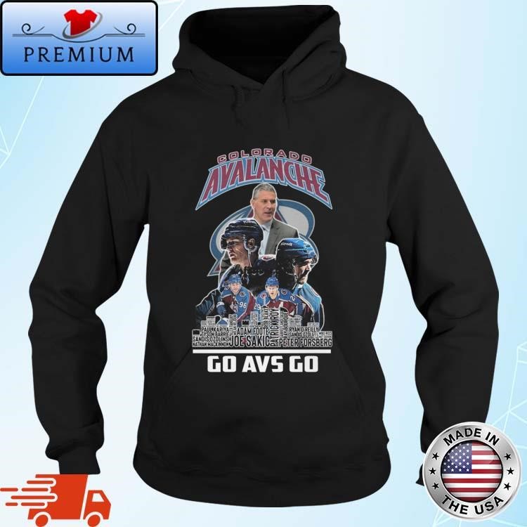 Official NHL Colorado Avalanche Ice Hockey Team Go Avs Go Skyline 2024 Hoodie
