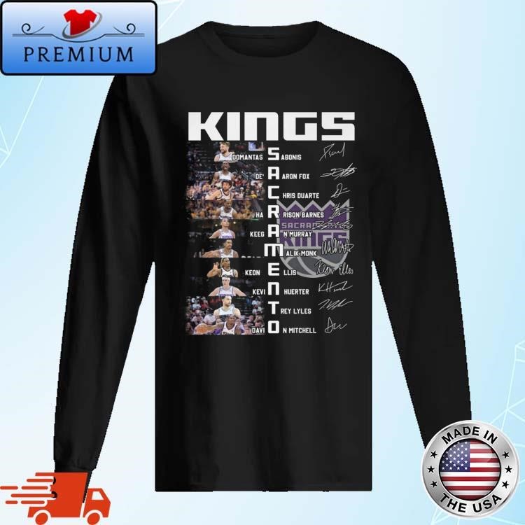 Official Sacramento Kings Basketball The All-Star Squad Signatures Long Sleeve