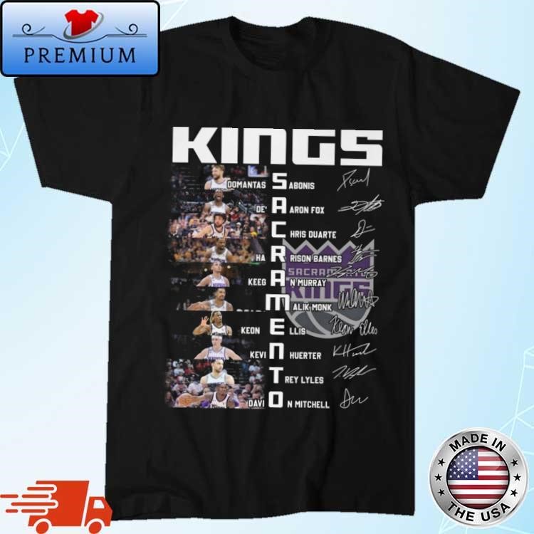 Official Sacramento Kings Basketball The All-Star Squad Signatures Shirt