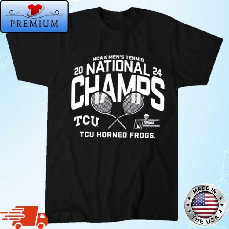 Official TCU Horned Frogs 2024 NCAA Men's Tennis National Champions T-Shirt