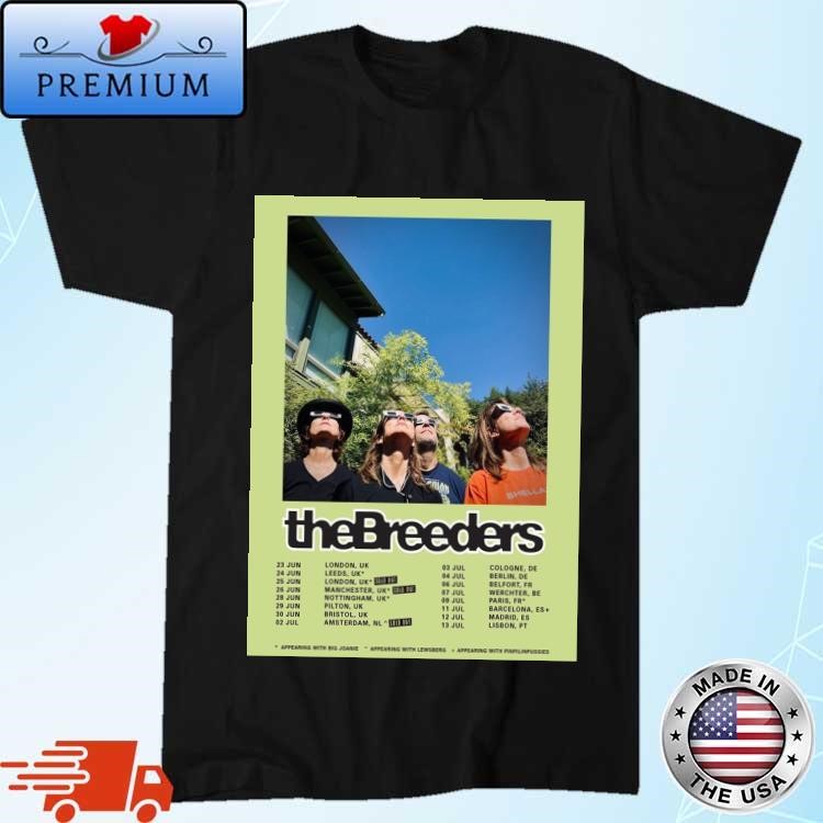 Official The Breeders European Tour 2024 T-Shirt