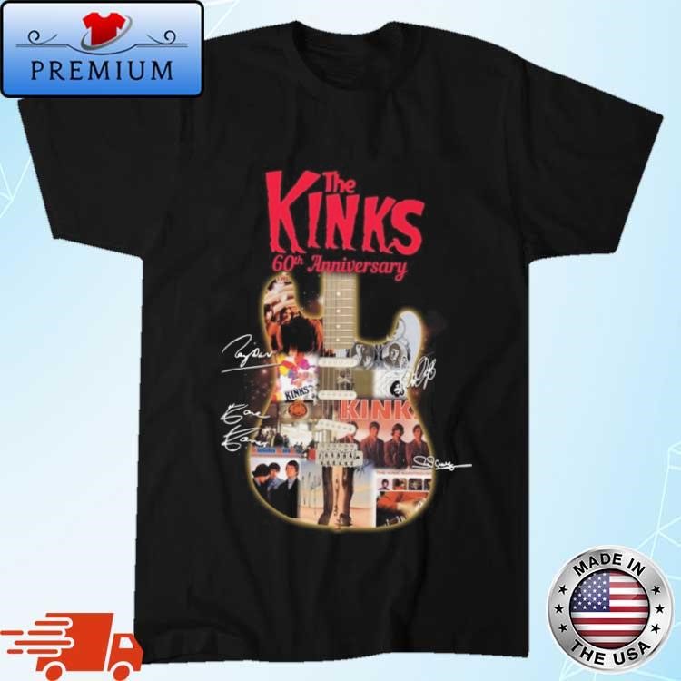 Official The Kinks 60th Anniversary Collection Signatures T-Shirt