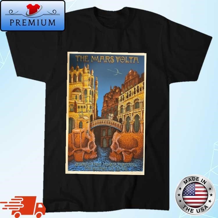 Official The Mars Volta George Poster The Gorge Amphitheatre May 26, 2008 T-Shirt