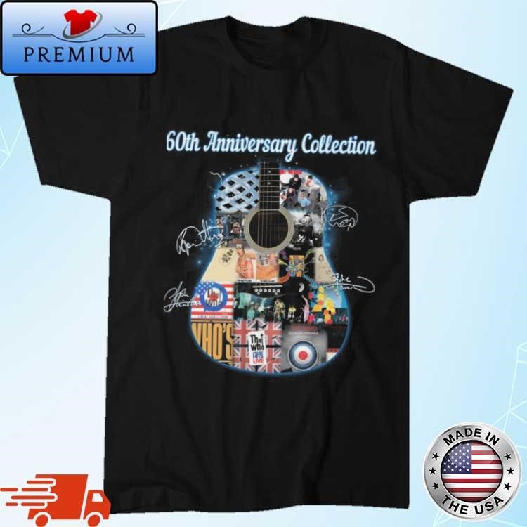 Official The Who 60th Anniversary Collection Signatures T-Shirt