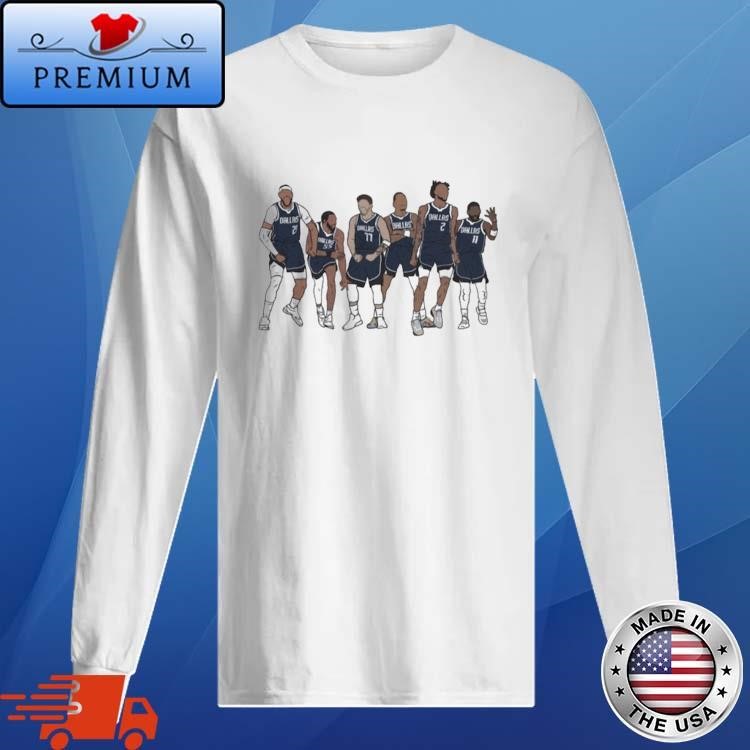 Official Vintage Dallas Mavericks Warm Up Near Me Gafford Djj Luka Pj Dereck Lively Kyrie Irving Long Sleeve