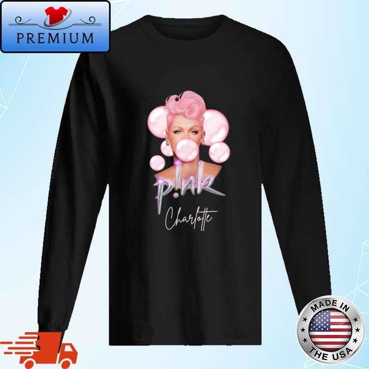 Personalised Pink Concert Charlotte 2024 Tour Long Sleeve
