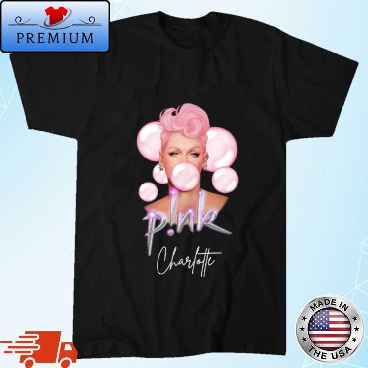 Personalised Pink Concert Charlotte 2024 Tour T-shirt