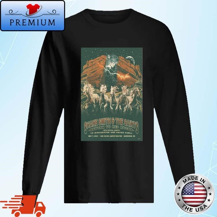 Shane Smith & The Saints Red Rocks Amphitheatre, Morrison, CO May 7 2024 Long Sleeve