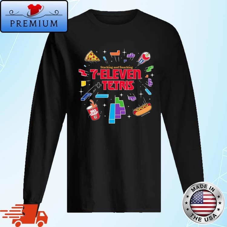 Stacking And Snacking 7-eleven + Tetris Long Sleeve