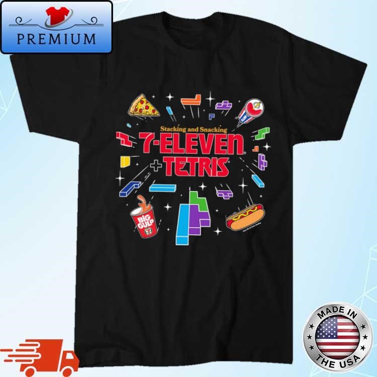Stacking And Snacking 7-eleven + Tetris T-Shirt