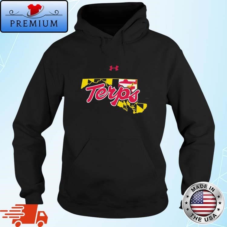 Under Armour Black Maryland Terrapins Terps Pride Script Art Hoodie