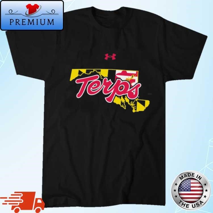 Under Armour Black Maryland Terrapins Terps Pride Script Art T-Shirt