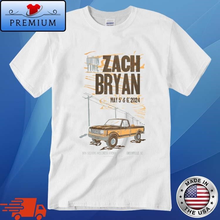 Zach Bryan Bon Secours Wellness Arena Greenville, Sc May 5 & 6, 2024 T-shirt