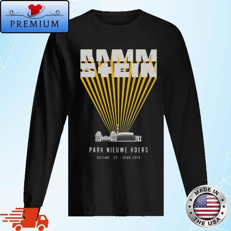 Official Rammstein Europe Stadium Tour Park Nieuwe Koers Ostend June 27-28 2024 Event Long Sleeve