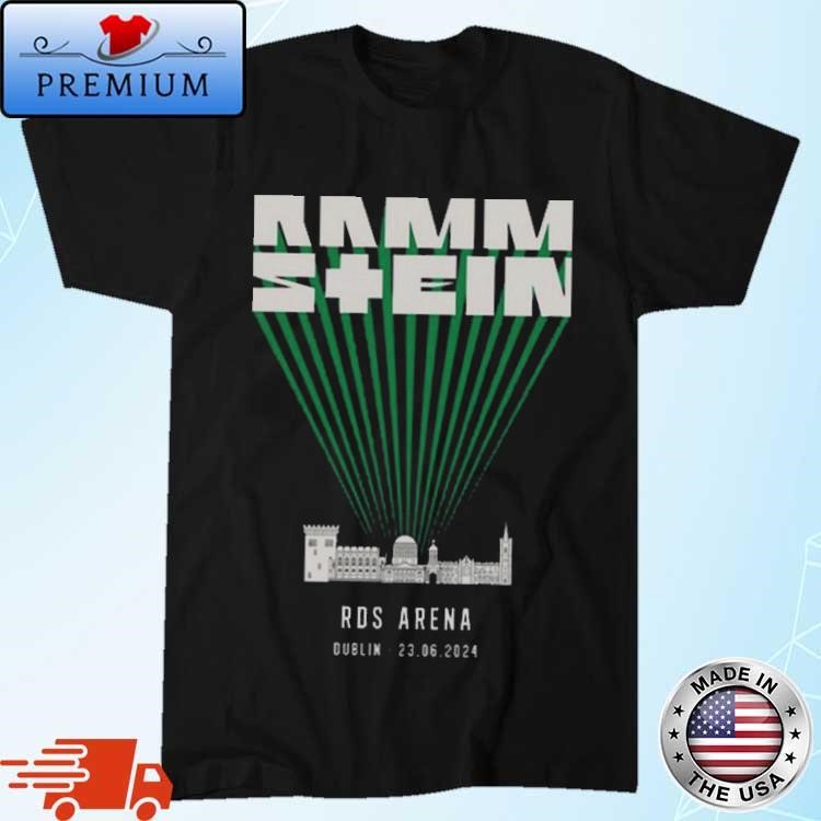 Official Rammstein Europe Stadium Tour RDS Arena Dublin June 23 2024 Event Shirt