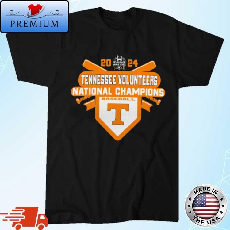 Official Tennessee Volunteers 2024 NCAA Men's Baseball College World Series Champions Shirt