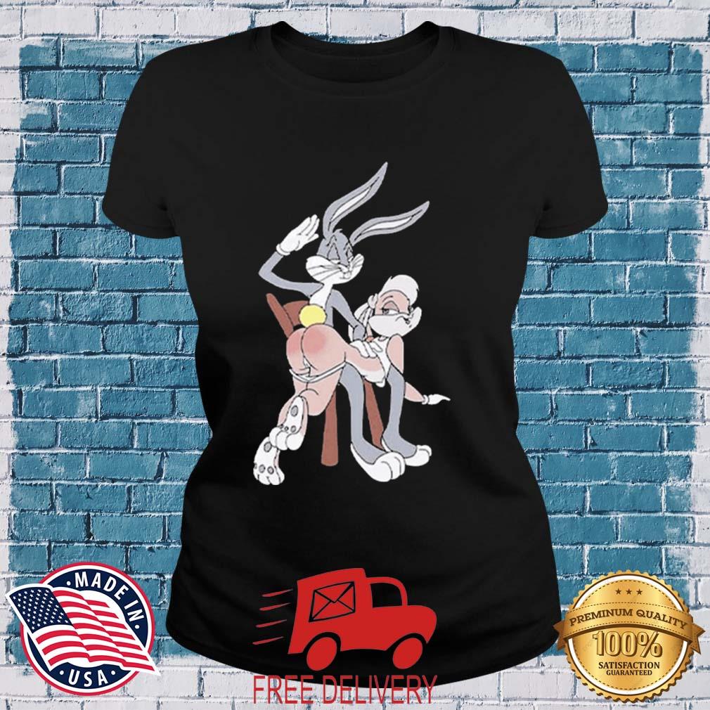 Official Looney Tunes Naughty Bugs Bunny And Lola Butt Slap Shirt,Sweater,  Hoodie, And Long Sleeved, Ladies, Tank Top