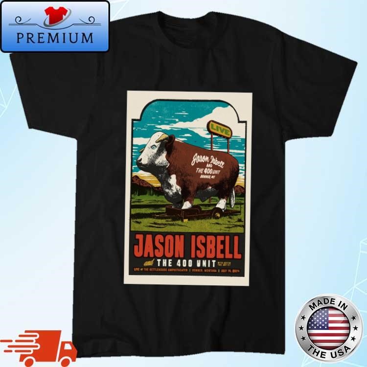 Official Jason Isbell July 14 2024 The KettleHouse Amphitheater Bonner Montana T-shirt