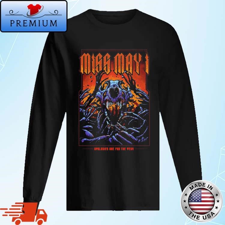 Official Miss May I Band Apologies Are For The Weak Long Sleeve
