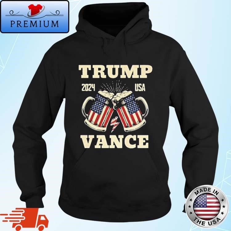 Official Trump Vance 2024 Distressed US Flag Election President 2024 Hoodie