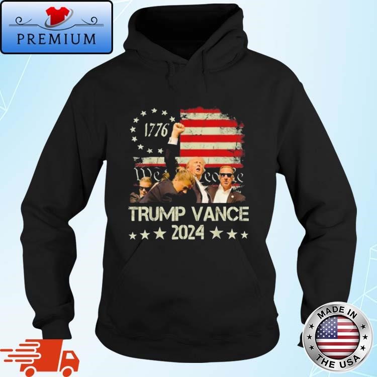 Official Trump Vance 2024 President Trump Supporter Re-Election Hoodie