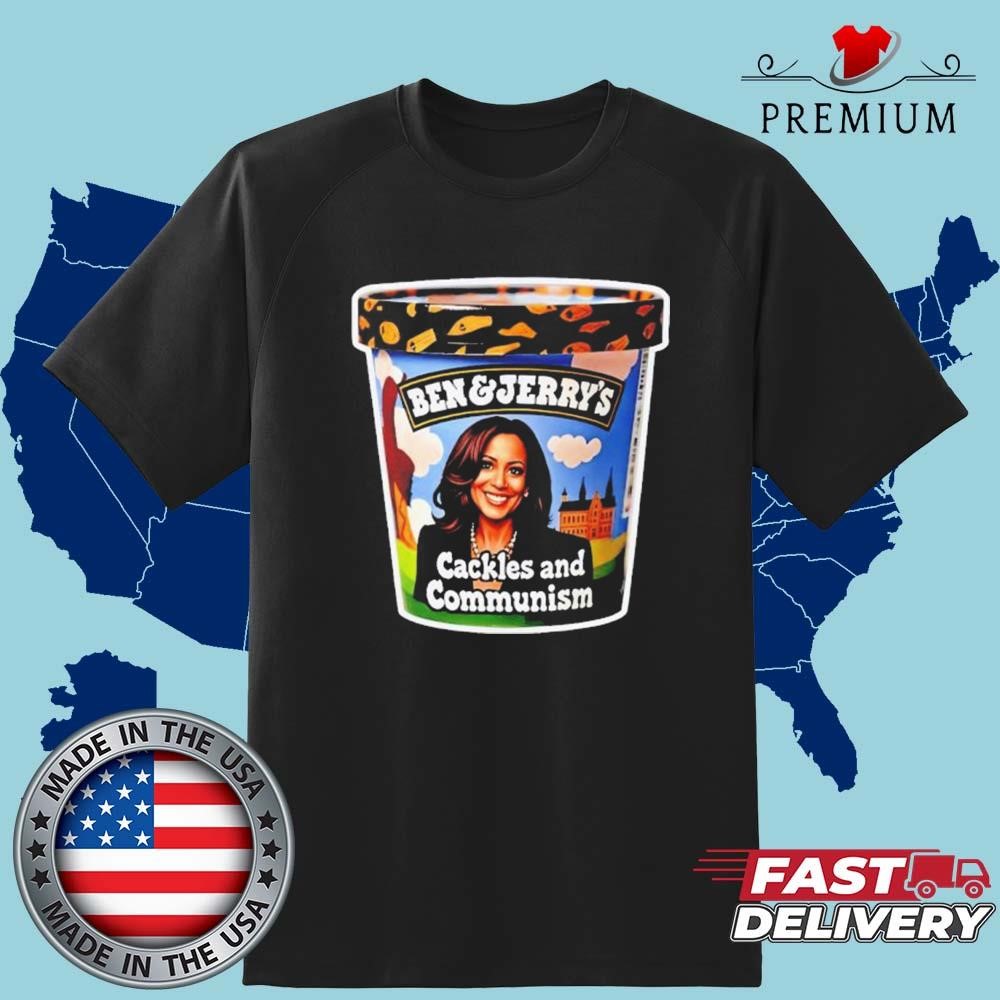 Ben & Jerry’s Cackles And Communism Kamala Art Shirt