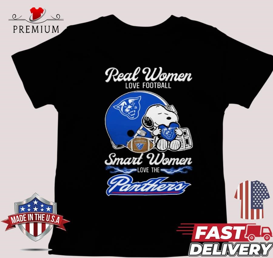 Design Georgia State Panthers x Snoopy Real Women Love Football Smart Women Helmet 2024 T-shirt