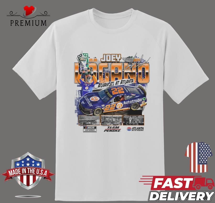 Design Joey Logano Checkered Flag Sports 2024 Quaker State 400 Race Winner T-shirt