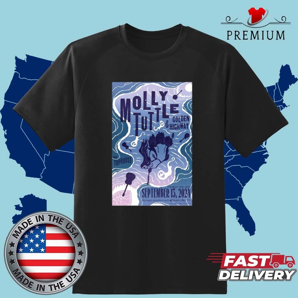 Molly Tuttle Ryman Auditorium, Nashville, TN September 13, 2024 Art Shirt