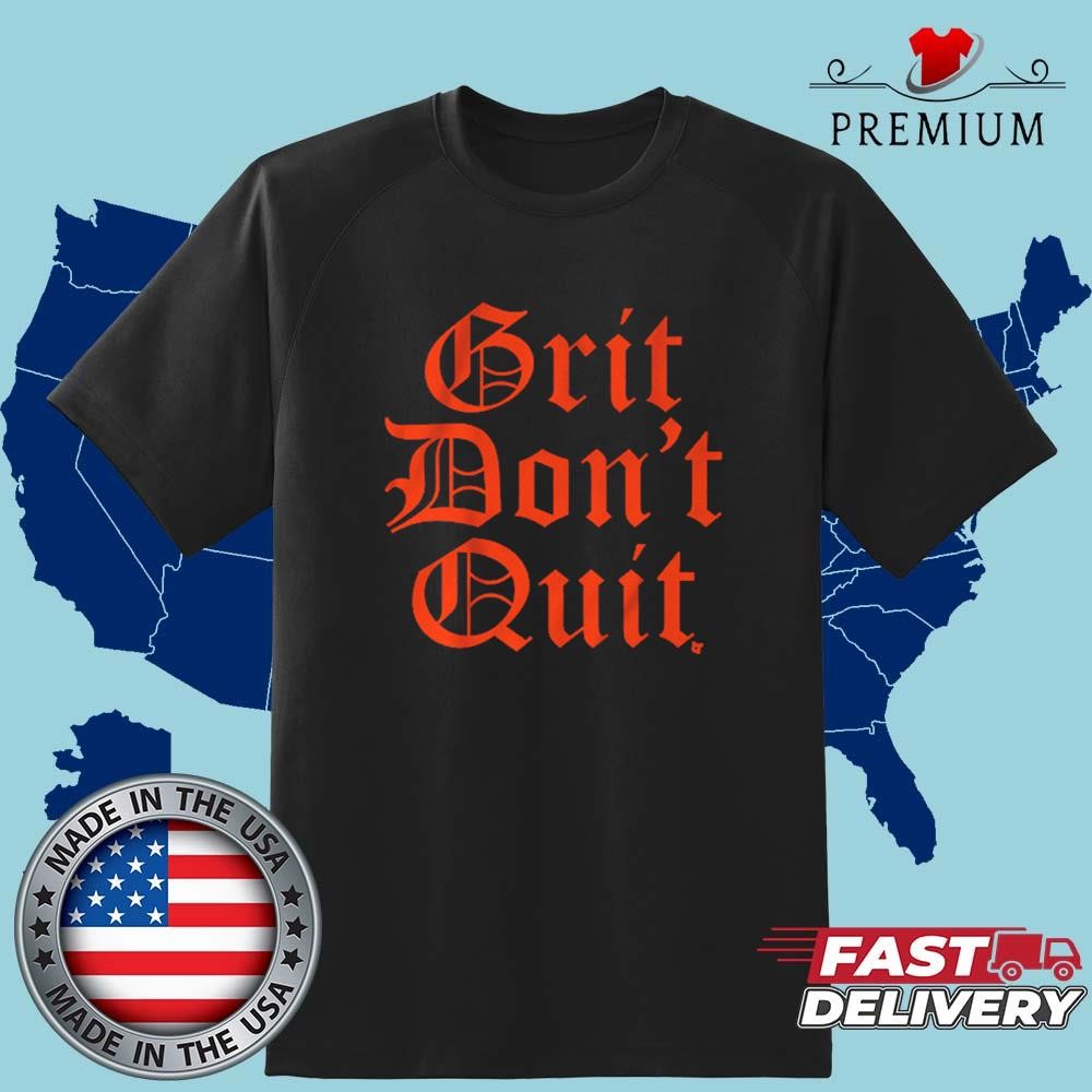 Official Detroit Baseball Grit Don't Quit Shirt