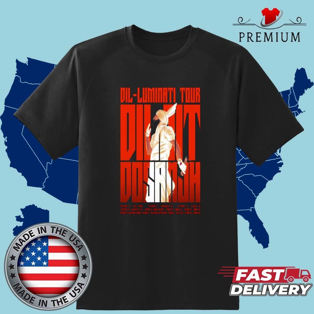 Official Dil-Luminati European Tour 2024 Diljit Dosanjh Shirt