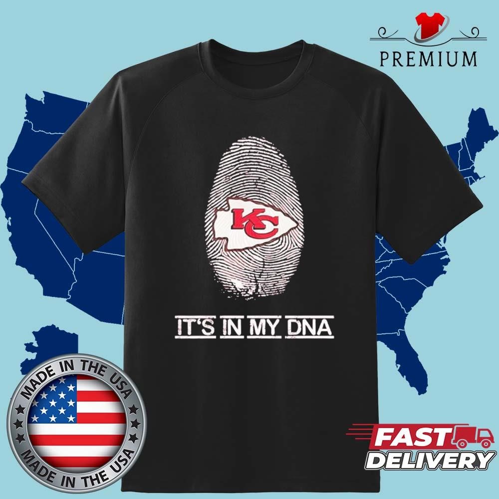 Official Fingerprint Kansas City Chiefs Logo It’s In My Dna Art Shirt