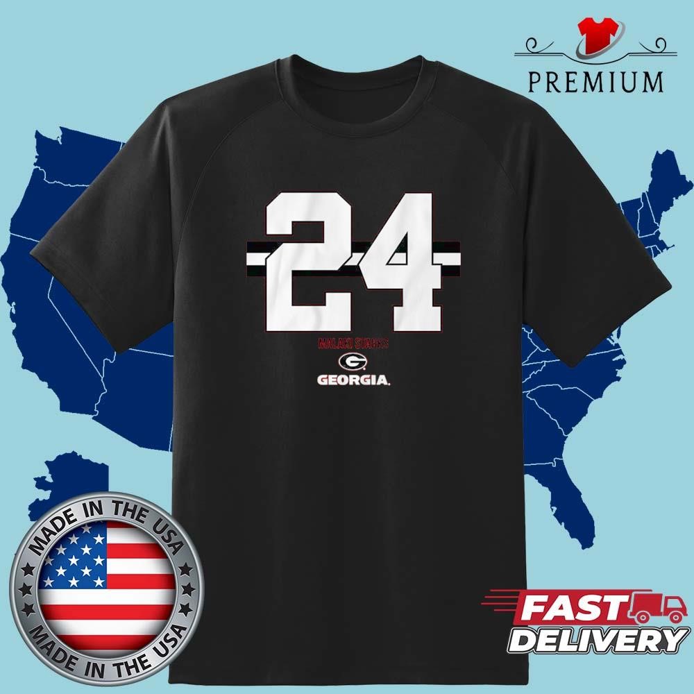 Official Georgia Football Malaki Starks 24 Stripe Shirt