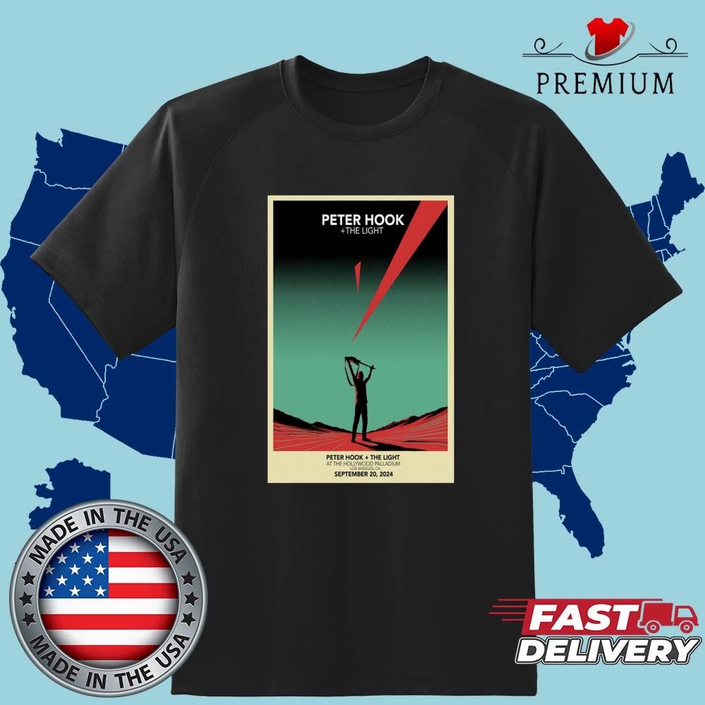 Official Peter Hook & The Light September 20 2024 Hollywood Palladium, Los Angeles, CA Band Event Shirt