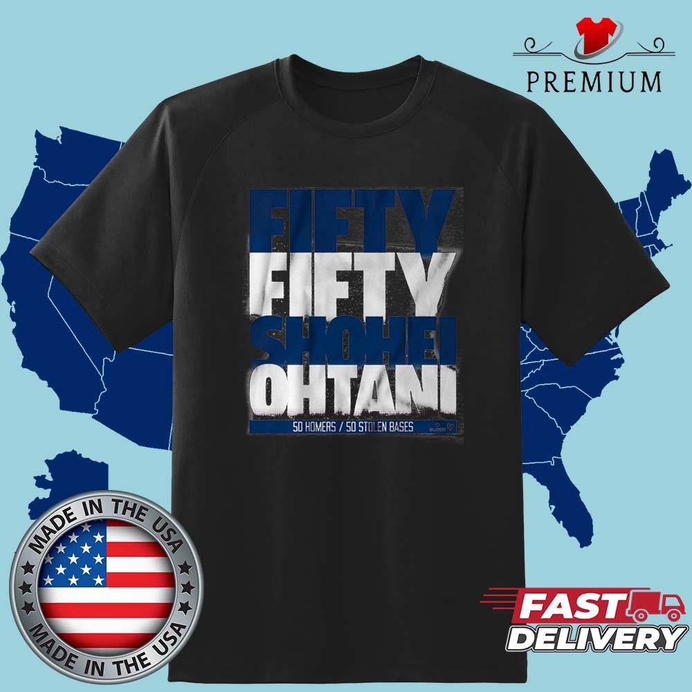 Official Shohei Ohtani 50 50 Stack Shirt