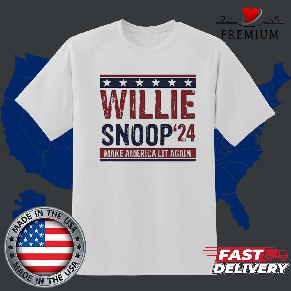 Willie And Snoop 2024 Make America Lit Again Art Shirt