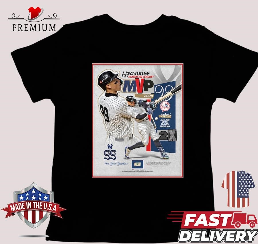 Aaron Judge 99 New York Yankees 2024 American League MVP Poster Sweater