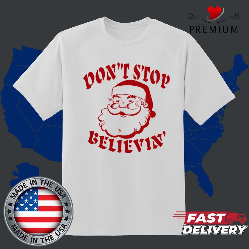 Don't Stop Believin Santa Sweater