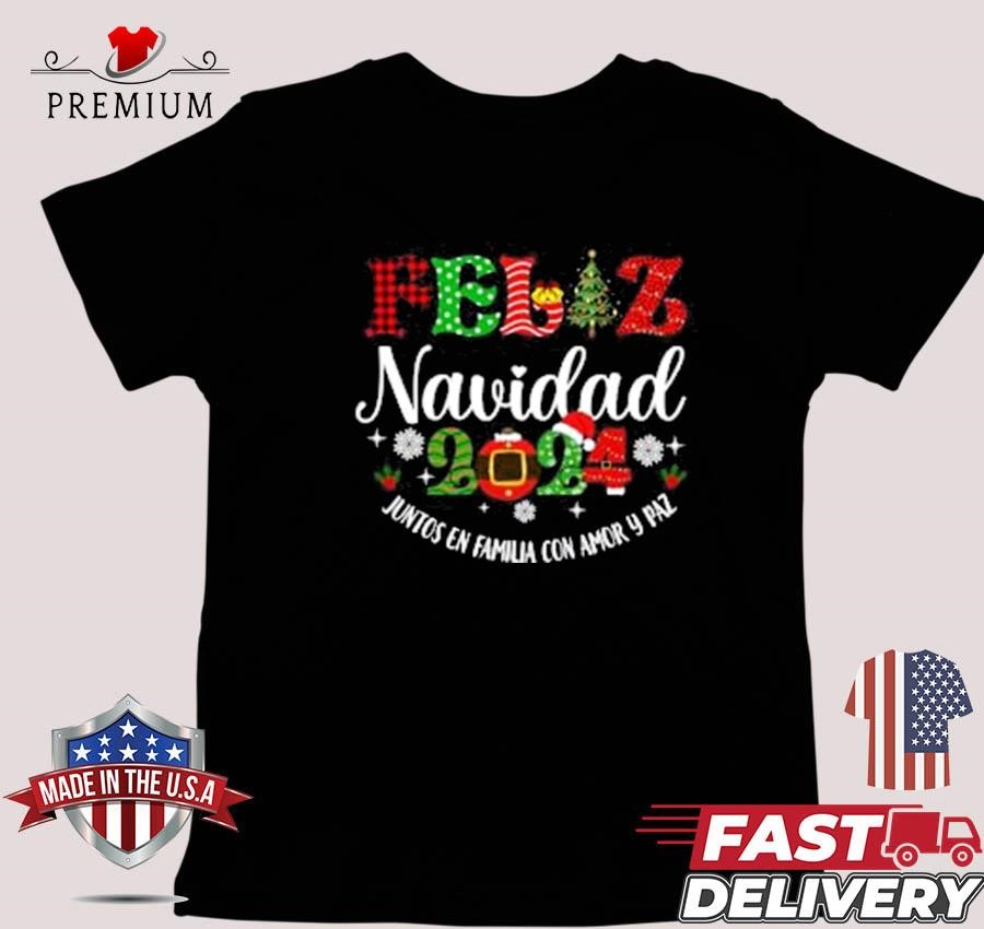 Feliz Navidad Juntos En Familia Con Amor Y Paz 2024 Sweater