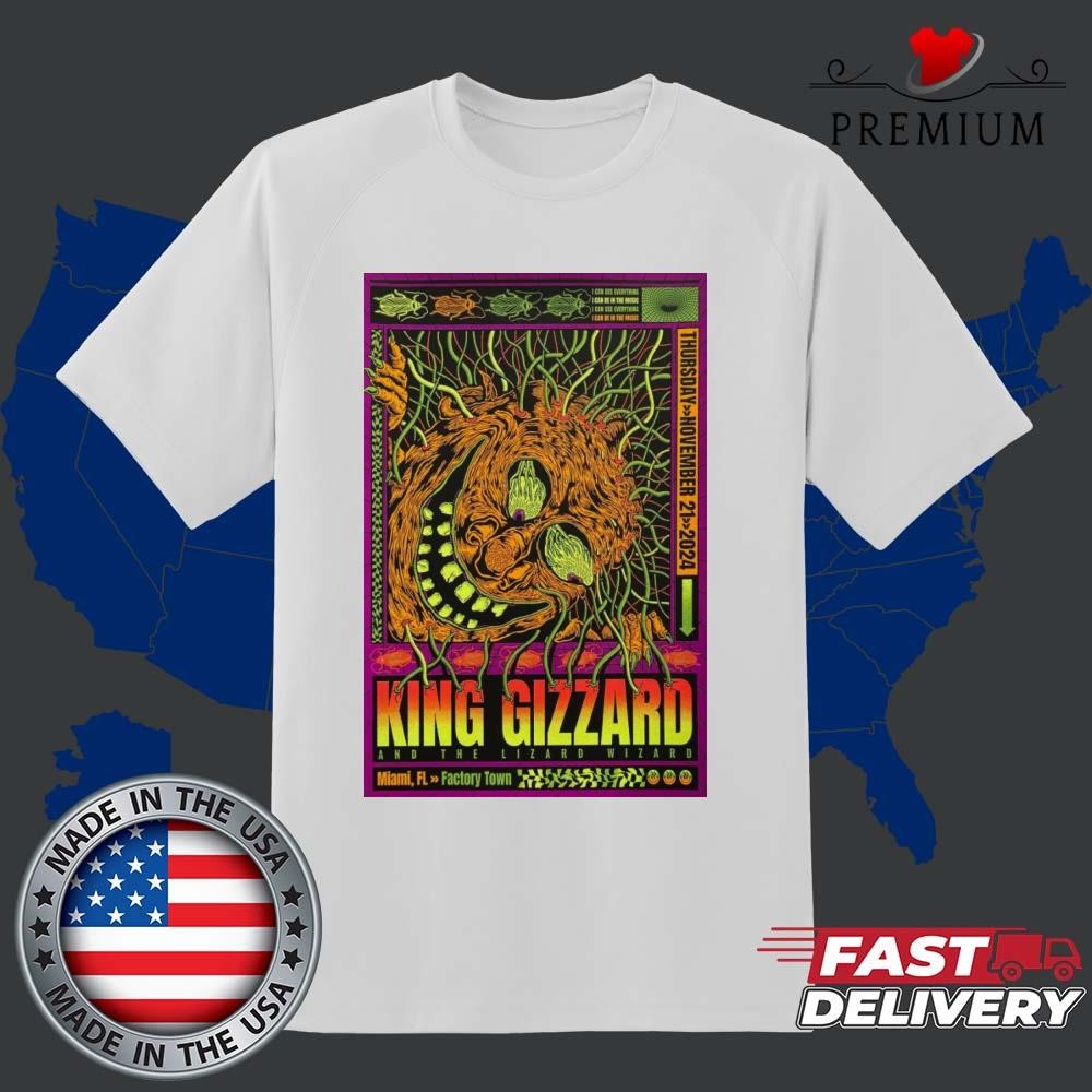 King Gizzard And The Lizard Wizard Nov 21 2024 Miami FL Tour Sweater